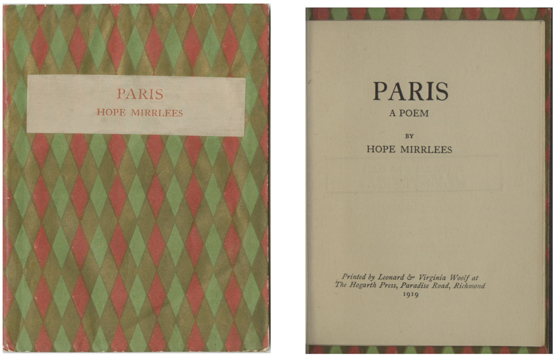 Scans of cover and title page of Paris